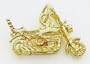 14kt Solid Yellow Gold Motorcycle Charm -C1109
