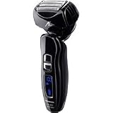 Panasonic ES-LA93-K Men's 4-Blade (Arc 4) Multi-Flex Dual-Motor Wet/Dry Nanotech Rechargeable Electric Shaver with Vortex Cleaning System, Black