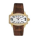 Michele Women's MWW08C000011 Coquette Retro Diamond Gold Leather Watch