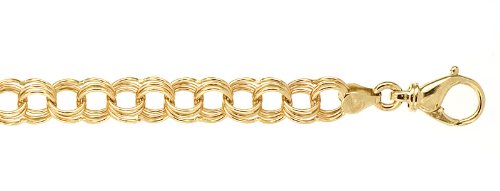Genuine Volder Tirol (TM) Bracelet. 14KT Yellow Triple Charm 9mm and 19.3 grams. Authenticity and 100% Satisfaction Guaranteed.