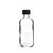 2 Oz (60 ml) CLEAR Boston Round Glass Bottle w/ Cap - Pack of 12