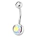 Lot of 10 Value Pack Assorted Stainless Steel Belly Button Ring Body Jewelry Piercing Ring BarBell Gift Set