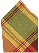 Durable Hand Woven 100% Cotton Yellow Plaid Napkins 22x22 Inches Set of Six