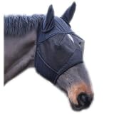Full Face Mesh Fly Mask With Ears - Fleece Padded, Sizes: Small Pony, Pony, Cob, Full & Extra Full