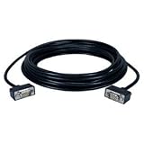 QVS 35ft High Performance UltraThin VGA/QXGA HDTV/HD15 Male to Male Tri-Shield