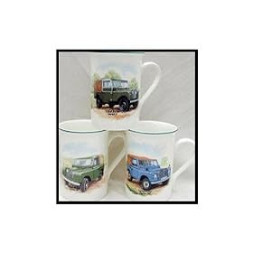 Dandyline China Mugs Straight Land Rovers