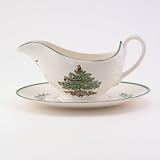 Spode Christmas Tree Sauce Boat and Stand