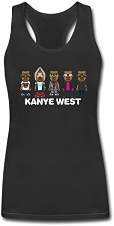 LHQ strong women's Kanye West tour women's tank top Black S