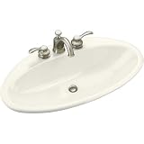 Bathroom Sink Drop In Self Rimming by Kohler - K-2886-8 in Biscuit