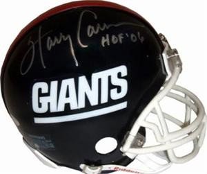 Harry Carson Autographed/Hand Signed New York Giants Football Mini Helmet with HOF Inscription