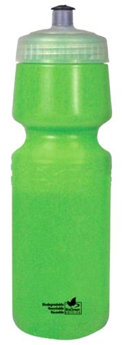 Buy BioGreen Bio-Degradeable BPA-Free Sport Bottle with Wide Mouth DuoFlow Lid (26-Ounce) by BioGreen Bottles