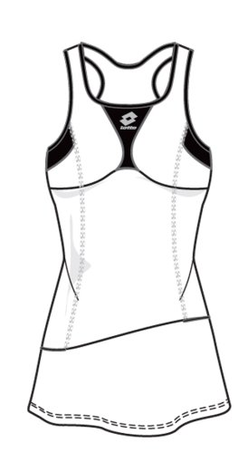 Lotto Kleid Vanity, Damen, white/black
