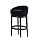 Armen Living Igloo Microfiber 26-Inch Swivel Barstool, Black