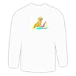 Long Sleeve T-shirt with sailboat, dog, toy, puppy, beach