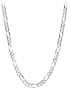 Men's 14k White Gold 2.2mm Figaro Chain Necklace, 24"