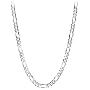 14k White Gold 2.6mm Figaro Chain Necklace, 20"