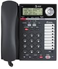 AT&T 993 2-Line Phone w/Caller ID Charcoal