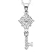 Sterling Silver Gothic Key Pendant