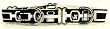 Designer Dog Collar - Mod Dog Martingale Collar - Black/White - Small - Made in USA