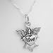 Christian Guardian Angel Love Silver Charm
