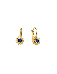Gabriel & Co. - Childrens Created Sapphire September Birthstone Earrings