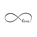 Ussore Wall Sticker 44*120CM Symbol Word Love Vinyl Art Wall Stickers Home Decor Wall Art For Kids Home Living Room House Bedroom Bathroom Kitchen Office Home Decoration
