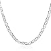 Jewelry : Sterling Silver Flat Mariner Link Necklace 24"