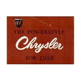 1956 CHRYSLER Sales Brochure Literature Book Piece by Chrysler