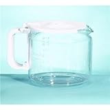 Medelco 12 Cup Glass Eurostyle Universal Replacement Carafe - White