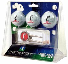 Cincinnati Bearcats 3 Golf Ball Gift Pack With Cap Tool