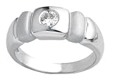 0.15Ct. 14K. White Gold Round Diamond Promise Ring