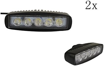 Kkingweststore 2pcs Epistar 15W Spot Beam Led Work Light Waterproof Ip67 for Off-Road Suv Boat 4X4 Jeep Lamp 4Wd