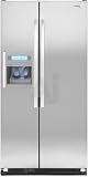 Review Whirlpool  / Whirlpool Gold GC5SHAXVY 24.5 cu. ft. Counter-Depth Side by Side Refrigerator with 3 Adjustable SpillGuard Shelves, In-Door-Ice Ice Dispensing System, In-Door-Air Door Cooling System and Clear Crispers: Monochromatic Stainless Steel