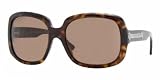 Burberry Women's 4051 Tortoise Frame/Brown Lens Plastic Sunglasses