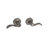 Baldwin 5255.452.RENT Wave Lever Keyed Entry Set, Right Hand, Distressed Antique Nickel
