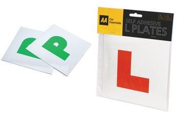 AA Self Adhesive Sticker Learner Driver L Plate & Self Adhesive New Driver P Pass Plate