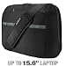 Belkin F8N112ttKSG Nylon Case Messenger Laptop - fits 15.6-Inch Notebooks (Black/Soft Grey)