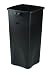 Rubbermaid Commercial Plastic 23 Gallon Untouchable Waste Container, Square, 15.5" Width x 16.5" Length x 30.9" Height, Black