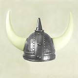 Silver Plastic Econo Viking Helmet, Single