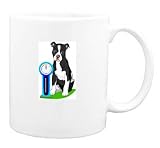 Mug with dog, scale, measure, boxer