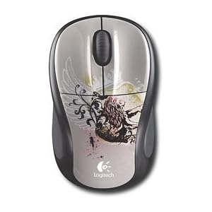 Logitech M305 Wireless Optical Mouse Silver Black by 