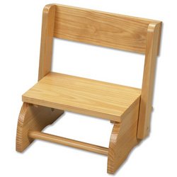 Childrens Toyshop  Toys : Gift Mark Small Flip Stool - Natural