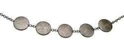 Discus Necklace in Bronze