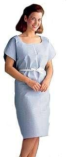 Graham Medical Exam Gown, Disposable, Tissue/Poly, 30 Inch x 42 Inch, Blue (Case of 50)