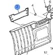 Volvo Truck Extended Chassis Fairing Black Moulding Insert LH 20495809