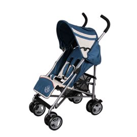 Comfortable pushchair - buggy, blue