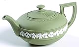 Wedgwood Cc On Sage Green Egyptian Teapot, Fine China