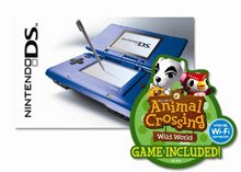 Nintendo DS Electric Blue and Animal Crossing Wild World Bundle