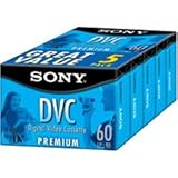 Sony DVC-60 PRR/5 Premium Minidv Videocassette (5-Pack)