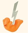 Butt Lightening Letter Opener - Orange